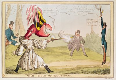 Il Campo di Battersea, 1829 da English School